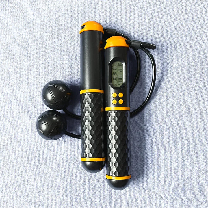 Corde à sauter sans fil portable pour fitness, cardio et entraînement à domicile. Idéale pour l'endurance.