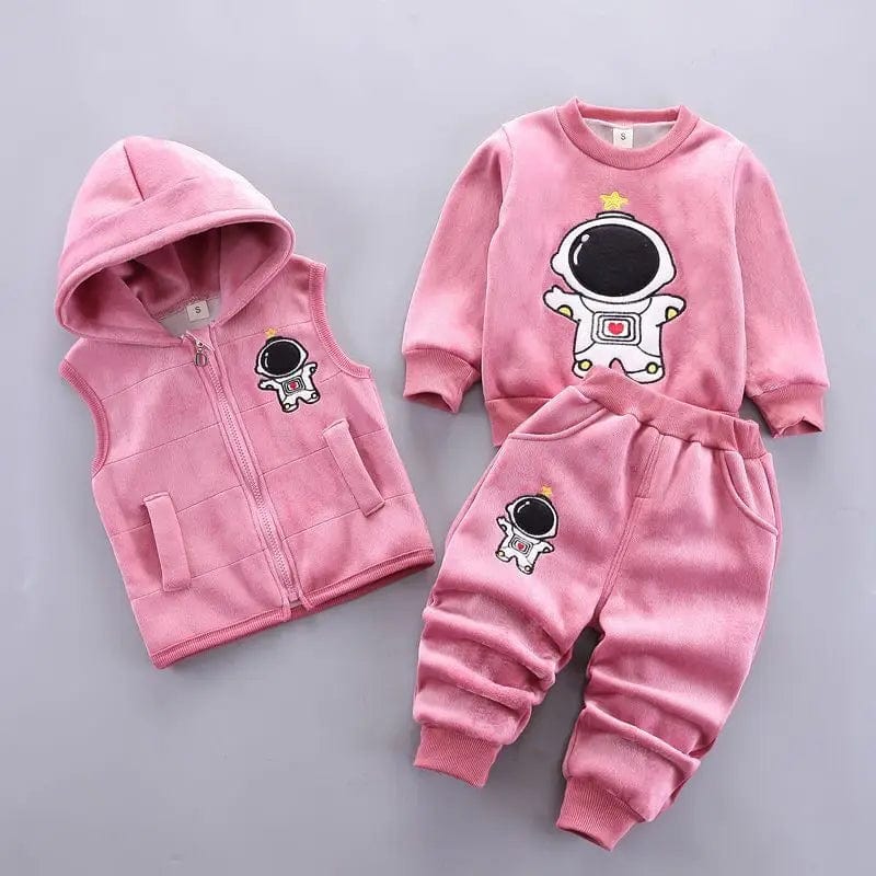 Cadeau bébé idéal: ensemble 3 pièces en coton bio, doux et respirant.