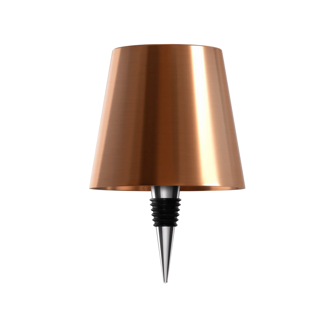 Design moderne: lampe de table sans fil en forme de bouteille, éclairage LED doux et rechargeable.