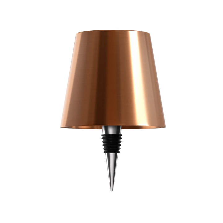 Design moderne: lampe de table sans fil en forme de bouteille, éclairage LED doux et rechargeable.