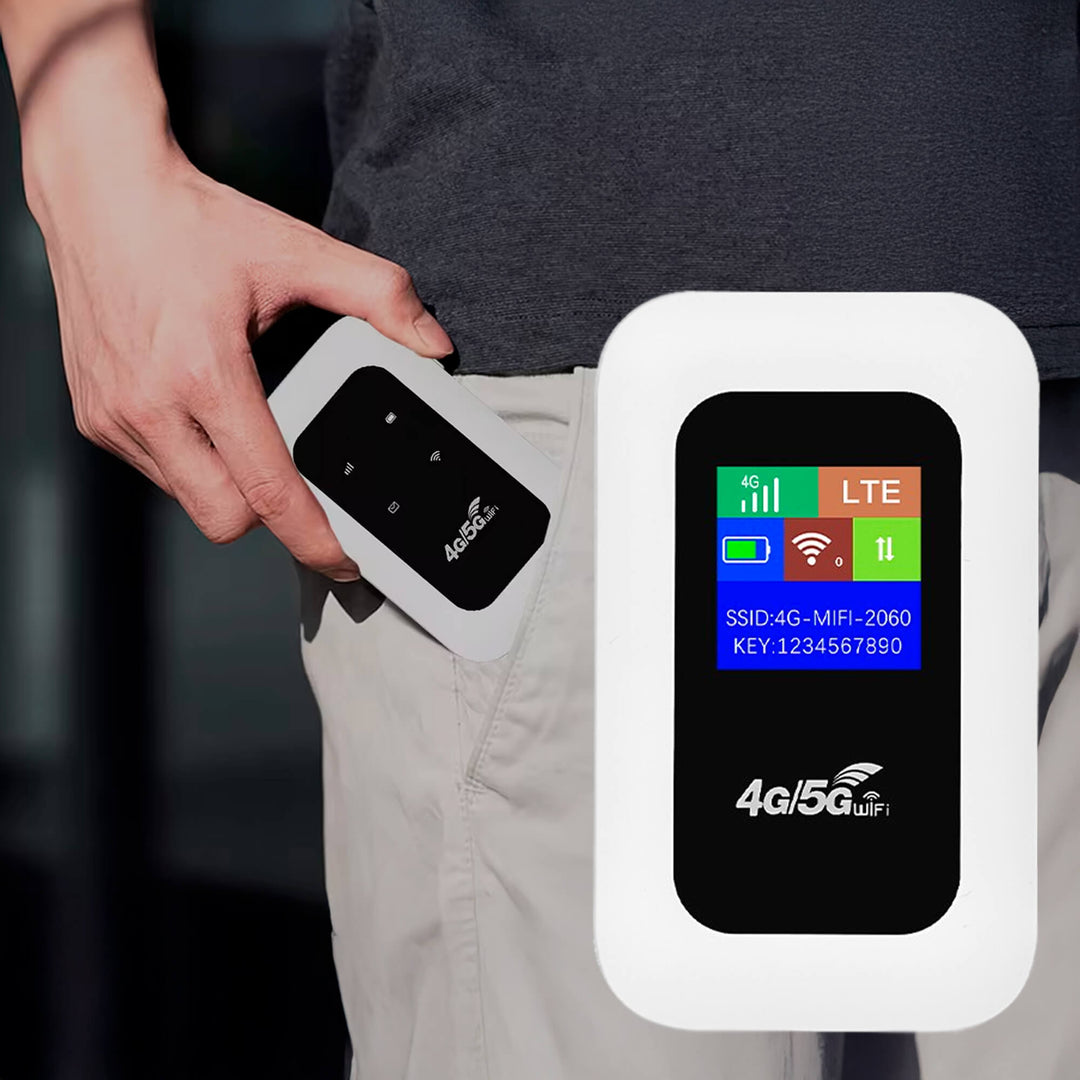 Routeur Wi-Fi mobile 5G avec batterie longue durée, pour une connexion internet fiable où que vous soyez.