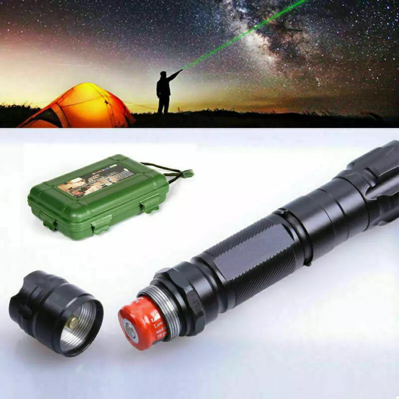 Laser vert sans fil rechargeable pour présentations professionnelles et enseignement. Précis, longue portée.