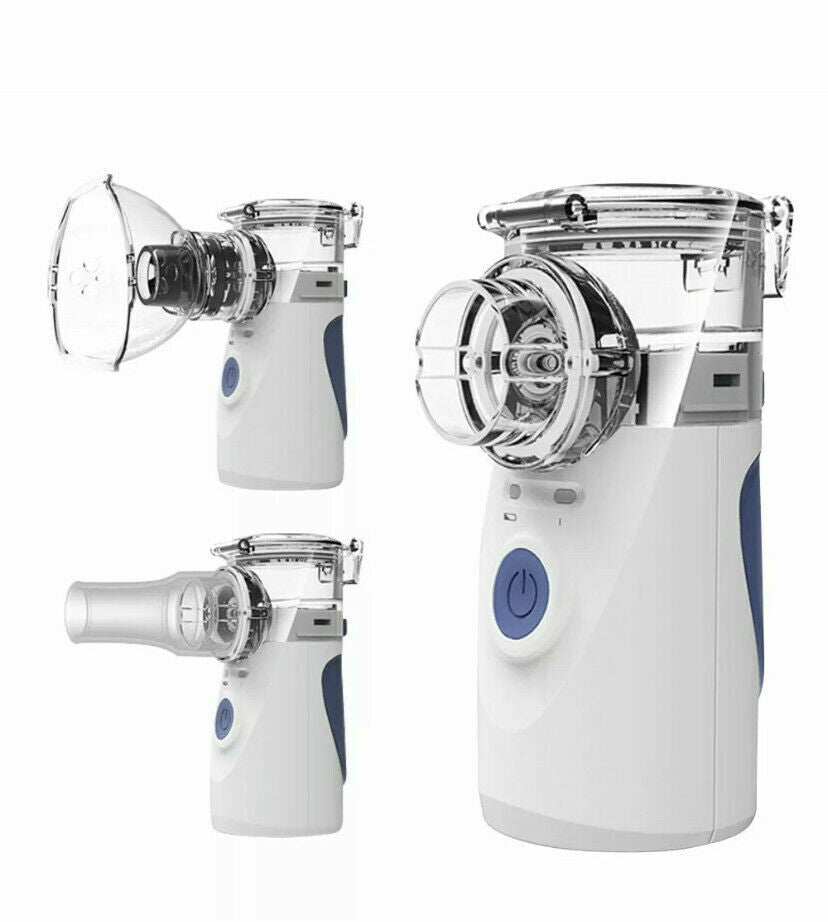 Nébuliseur portable et rechargeable pour asthme et allergies, parfait pour les voyages et la famille.