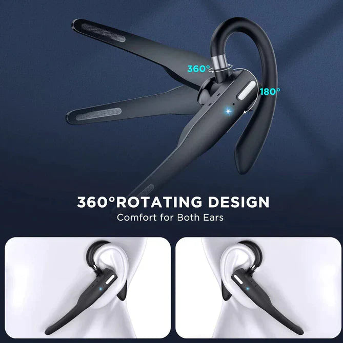 Casque RoadMic Pro robuste, sans fil, double micro, longue autonomie pour usage professionnel intense.