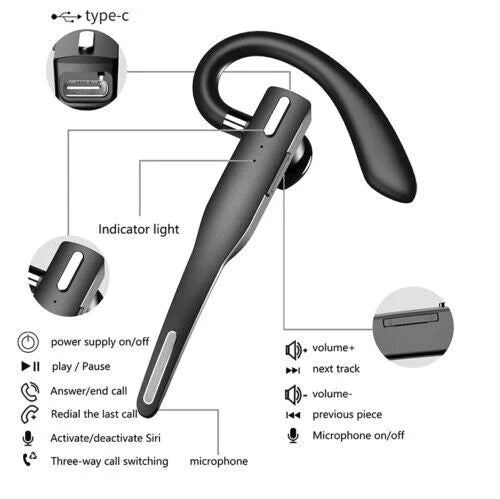 Casque RoadMic Pro Bluetooth avec suppression de bruit, idéal pour environnements bruyants.