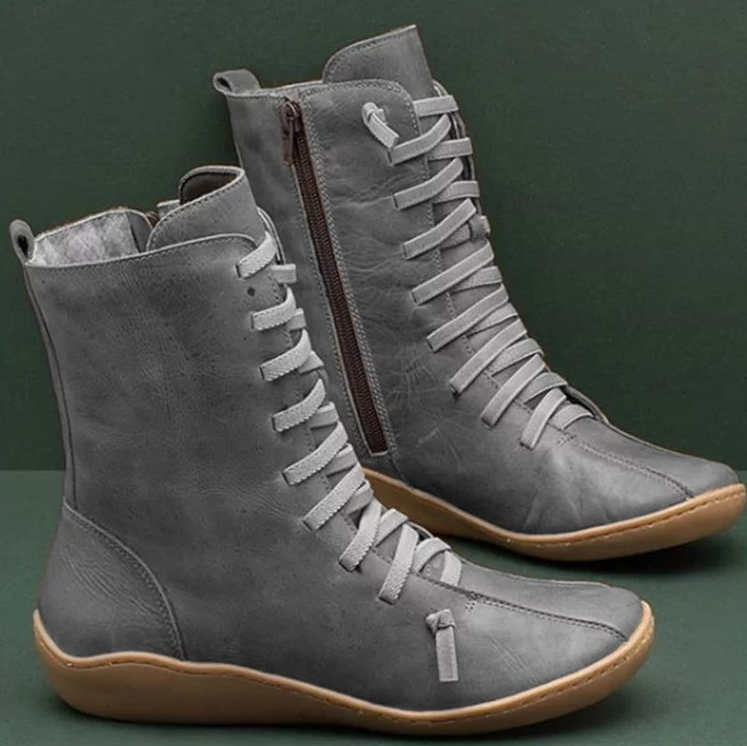Bottes femme chic et confortables, fabrication artisanale. Chaussures d'hiver avec semelle souple et antidérapante.