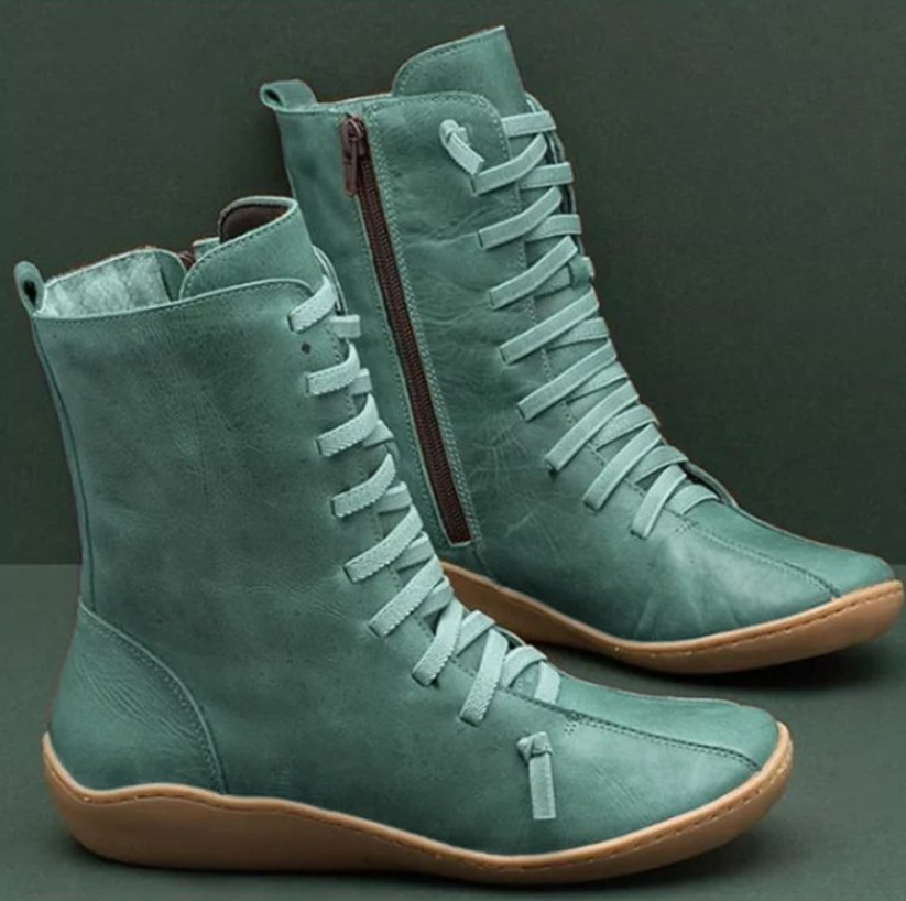 Bottines femme élégantes et souples, idéales pour l'automne. Confort artisanal avec semelle antidérapante.