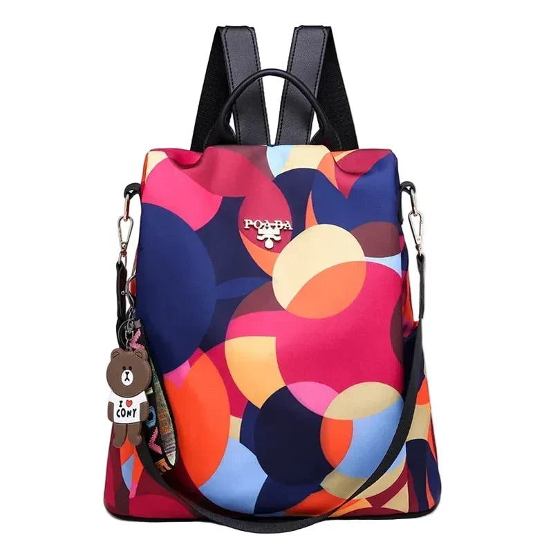 Sac à dos antivol élégant pour femme, idéal sécurité quotidienne et voyage. Design stylé et pratique.