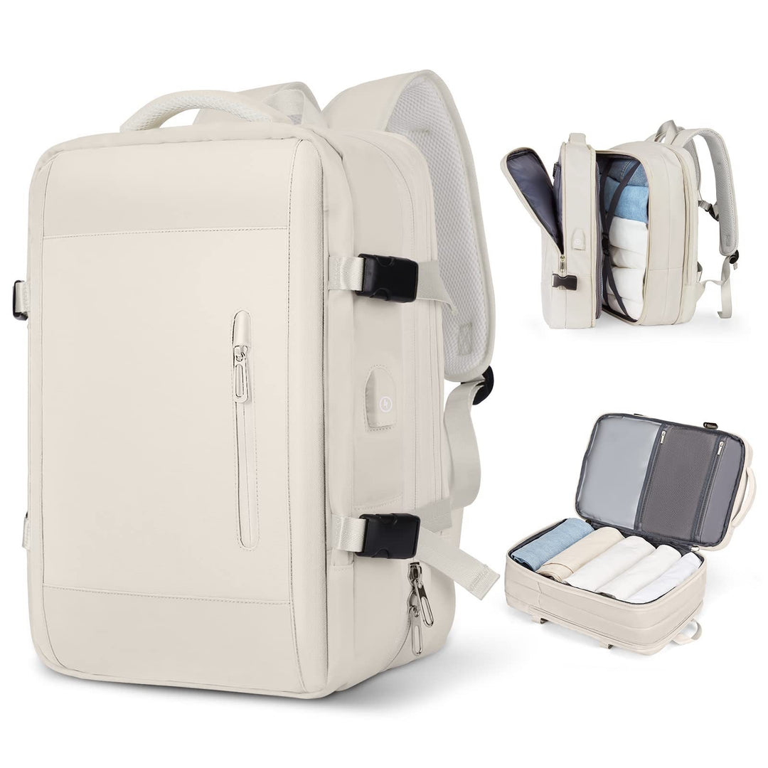 Sac à dos unisexe avec compartiment ordinateur portable et poches d'organisation, parfait pour le quotidien.