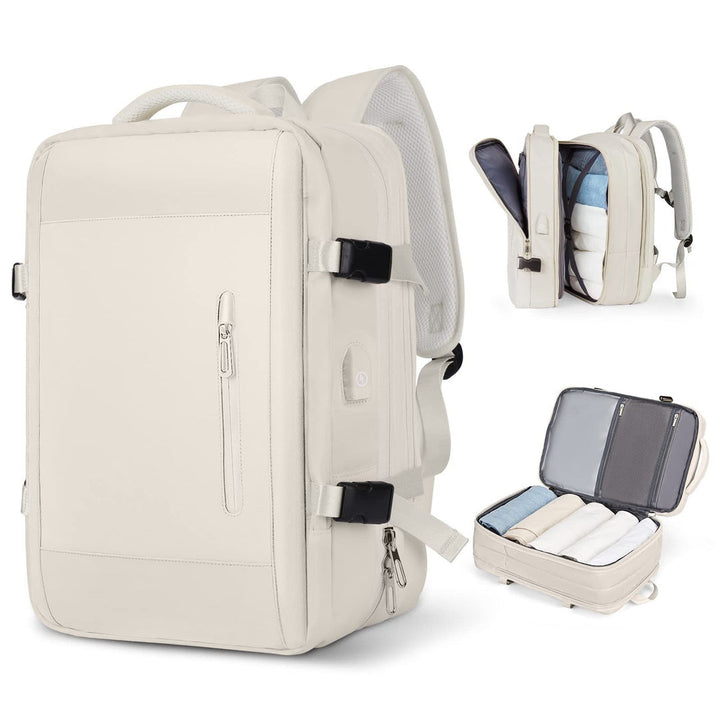 Sac à dos unisexe avec compartiment ordinateur portable et poches d'organisation, parfait pour le quotidien.