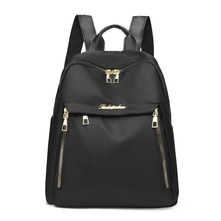 Sac à dos élégant noir pour femme, parfait pour le quotidien et les voyages, alliant mode et praticité.