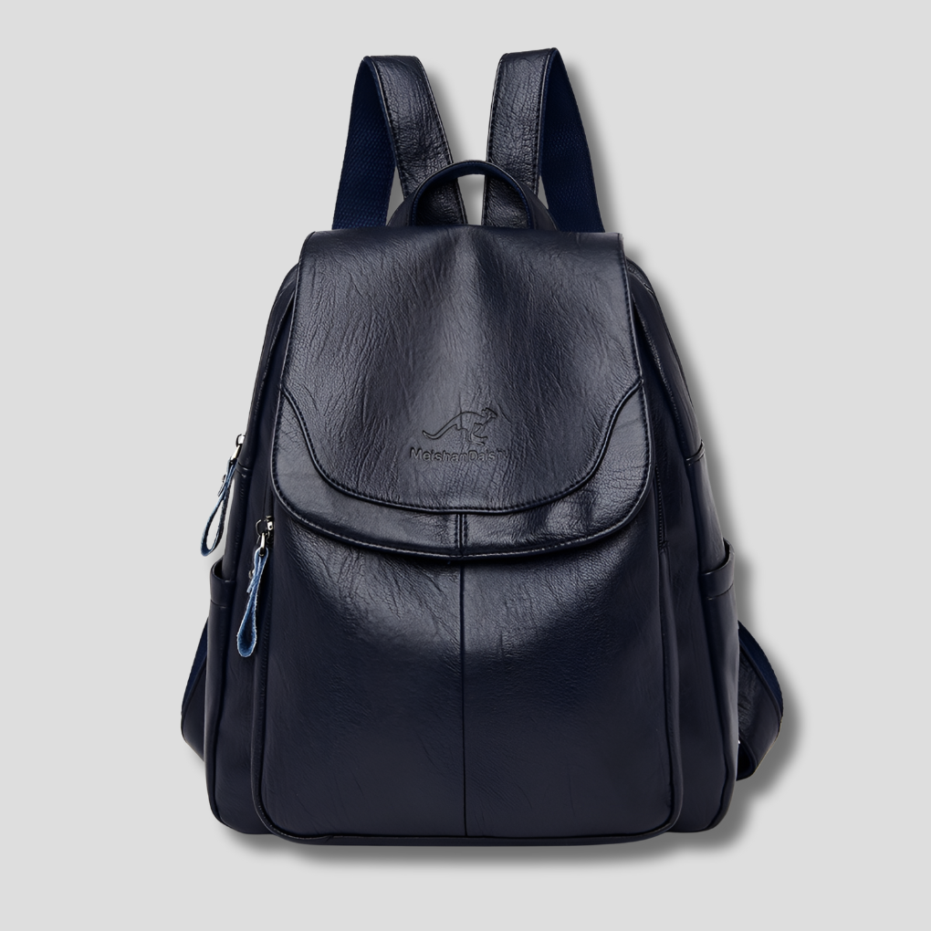 Sac à dos chic en cuir femme avec motif gaufré. Un accessoire de mode versatile pour la ville et le quotidien.