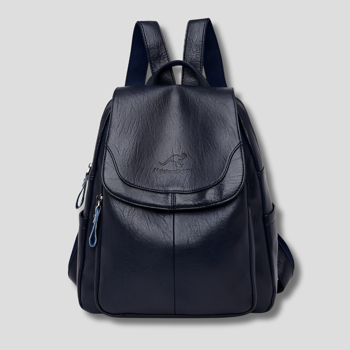 Sac à dos chic en cuir femme avec motif gaufré. Un accessoire de mode versatile pour la ville et le quotidien.