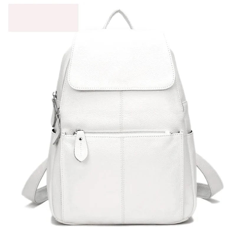 Sac à dos en cuir de qualité supérieure pour femme, intemporel et pratique, pour un look toujours tendance.