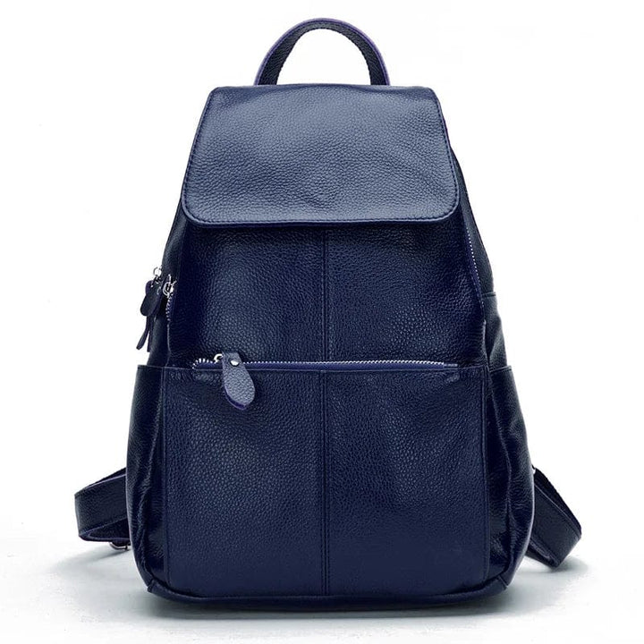 Sac à dos en cuir élégant femme, style intemporel, idéal pour le quotidien urbain et chic.
