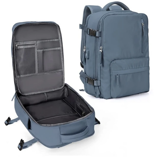 Sac à dos quotidien unisexe, design moderne, 25L, sécurisé pour PC portable, résistant à l'eau.