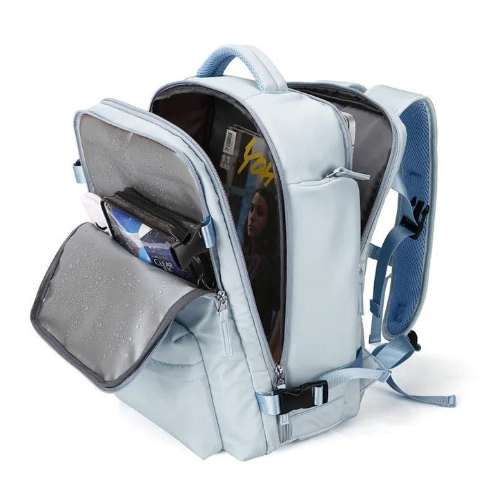 Sac à dos unisexe 25L, fonction antivol, compartiment rembourré pour PC portable, parfait pour la vie active.
