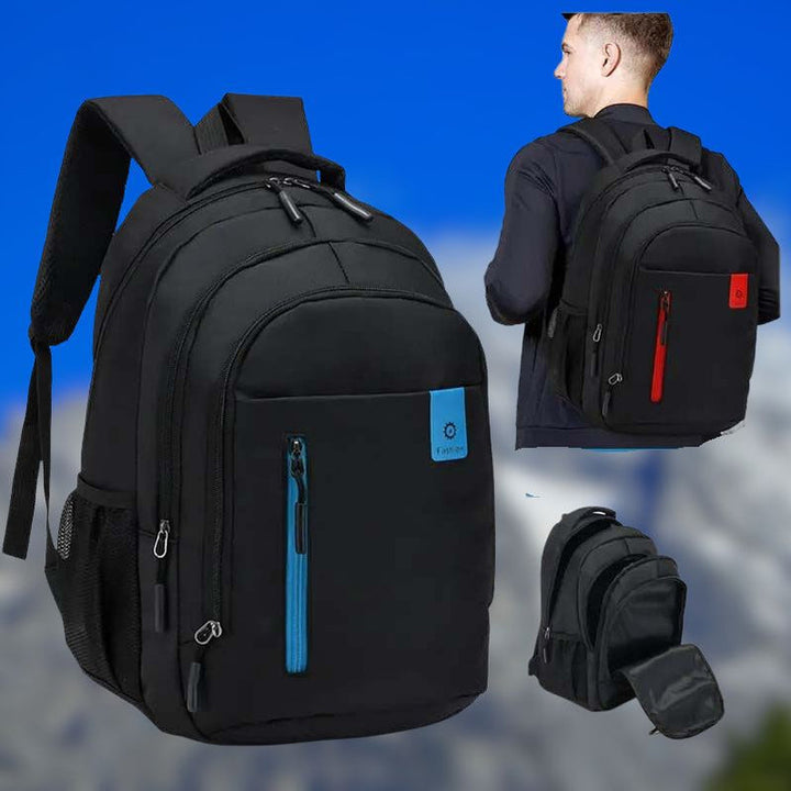 Sac à dos unisexe imperméable avec design élégant et sécurité accrue pour vos effets personnels et PC portable.