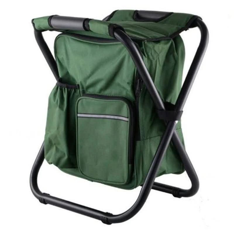 Sac à dos unisexe polyvalent avec glacière isolée et siège pliant intégré, pour vos sorties plein air.