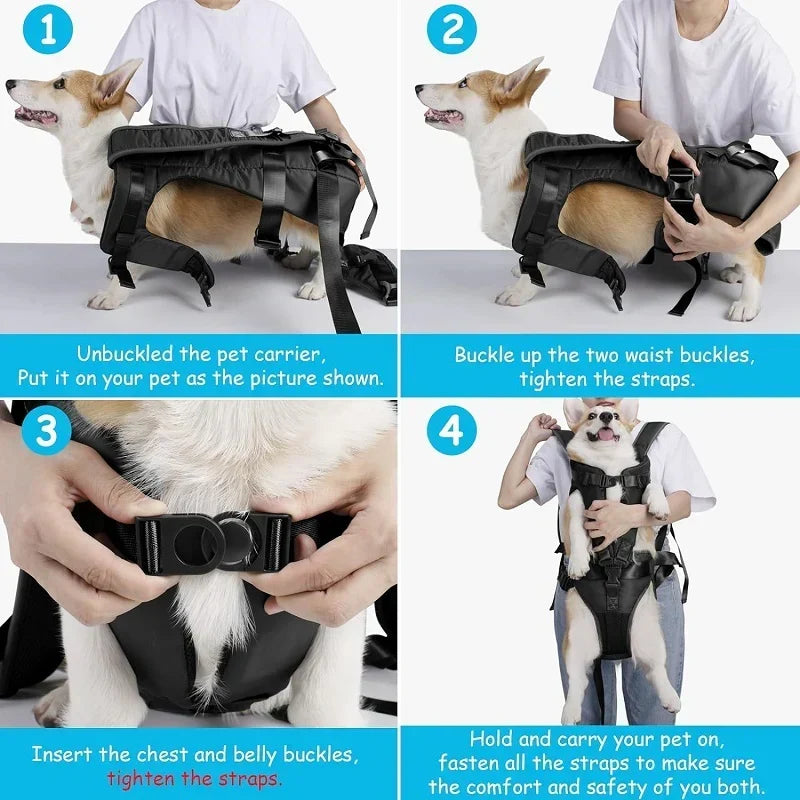 Sac ventral chien moderne pour des aventures stylées. Porte-chien confortable, parfait pour voyage et plein air.