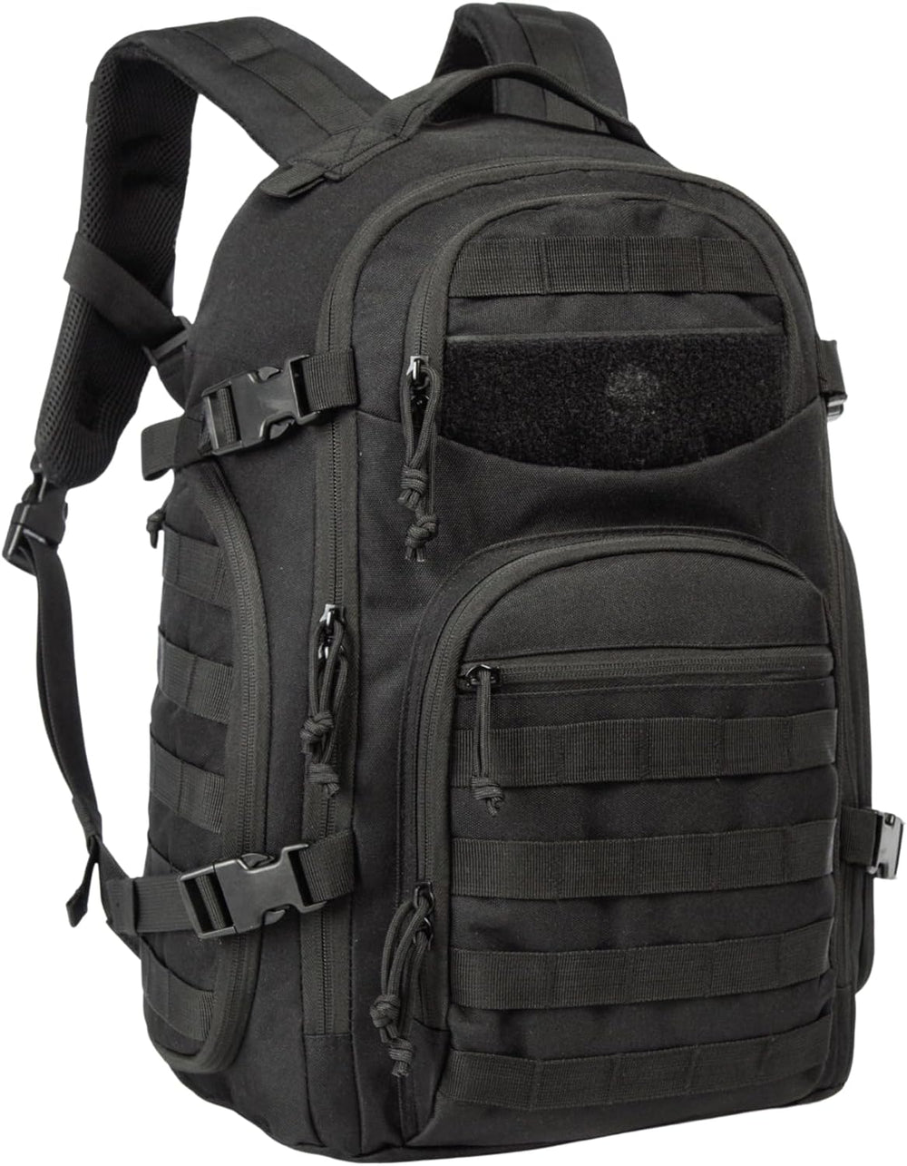 Sac à dos tactique 35L robuste, mixte, avec sangles MOLLE pour personnalisation, parfait aventure.