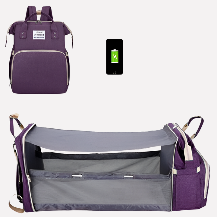 Sac à langer spacieux et élégant pour maman et papa, parfait pour la maternité et toutes les aventures avec bébé.