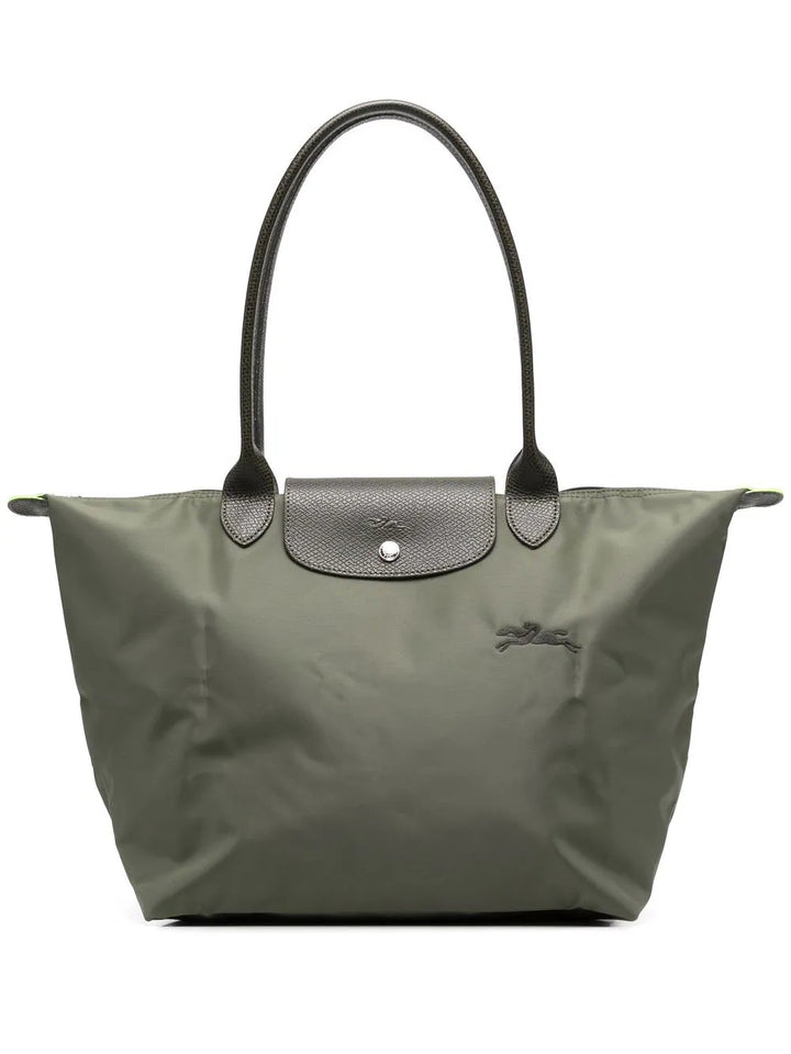 Sac à main femme vert foncé, pliable et polyvalent. Parfait pour un usage quotidien ou les déplacements.