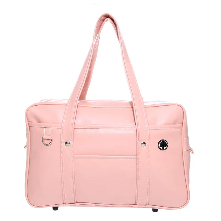 Grand sac à main femme bleu marine, cabas spacieux en simili cuir pour cours et travail.