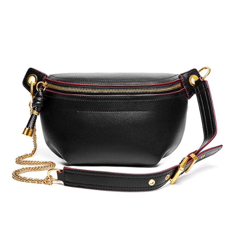 Sac banane femme en cuir élégant, accessoire mode tendance, parfait pour un usage quotidien pratique.