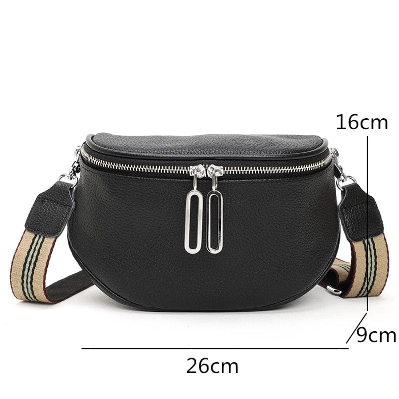 Accessoire femme: Sac banane Viviana en cuir vegan, spacieux et élégant pour vos indispensables.