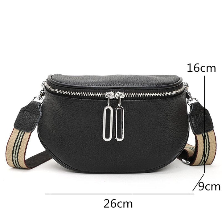 Accessoire femme: Sac banane Viviana en cuir vegan, spacieux et élégant pour vos indispensables.