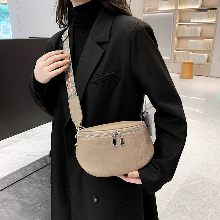 Sac banane Viviana en cuir vegan, idéal pour femme cherchant style et fonctionnalité.