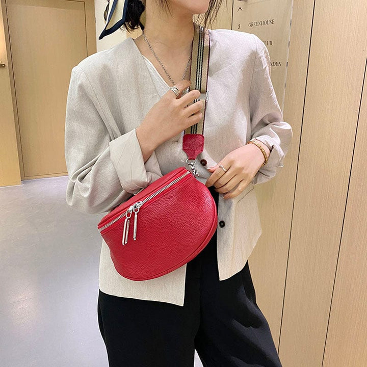 Sac banane Viviana pour femme, couleur vive, en cuir vegan, pour ajouter une touche de peps.