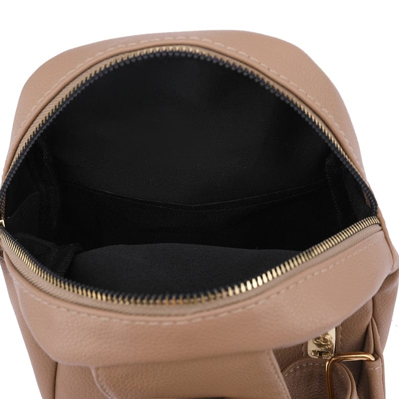 Sac banane noir femme en cuir PU, élégant et pratique, pour un porté bandoulière moderne.