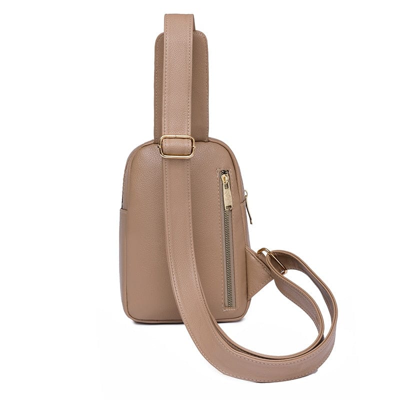 Sac banane femme, accessoire élégant en cuir PU, pour un look tendance et organisé.
