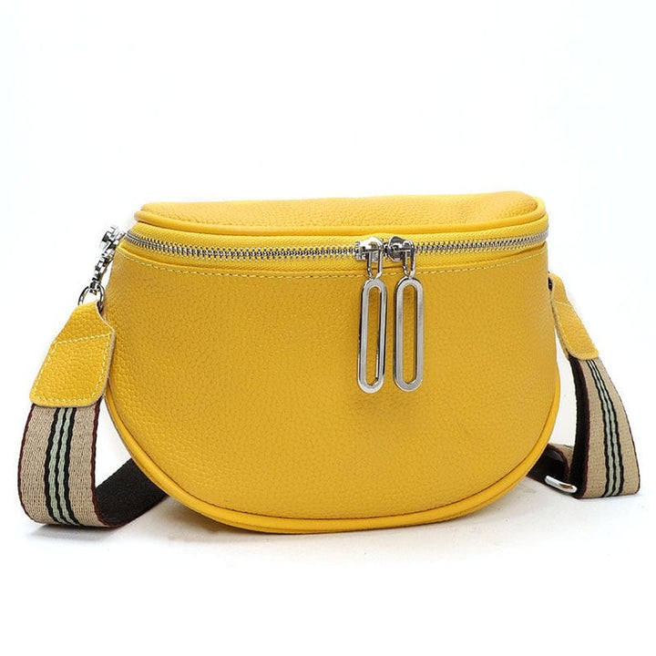 Sac banane Viviana en cuir vegan, design moderne, idéal pour un look femme contemporain.