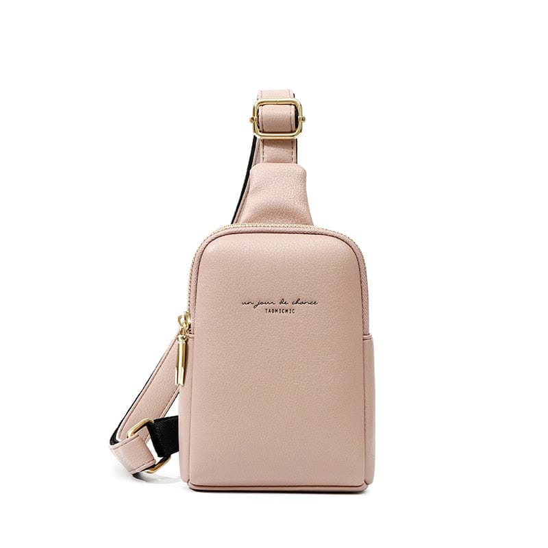 Sac banane noir élégant pour femme en cuir PU. Parfait pour un look urbain et moderne.