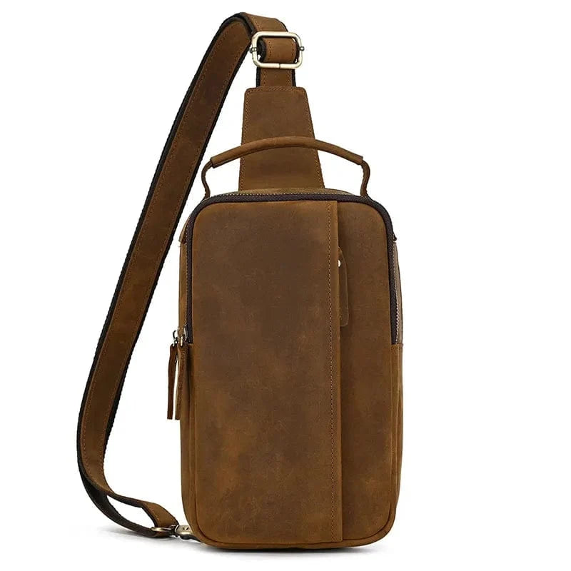 Sac banane en cuir noir pour homme, style urbain élégant, idéal pour vos essentiels quotidiens.