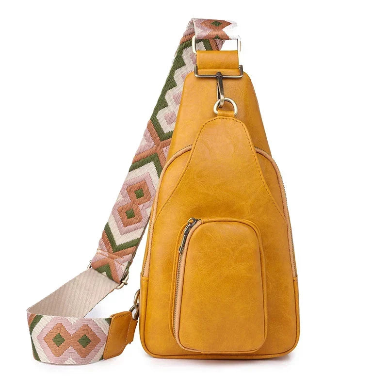Sac banane femme en cuir PU, élégant et pratique pour un look urbain tendance. Accessoire de mode chic.