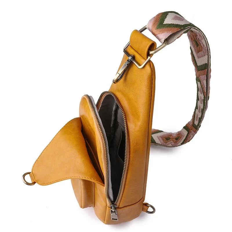 Sacoche banane femme en cuir PU, un indispensable mode pour un look tendance et pratique au quotidien.