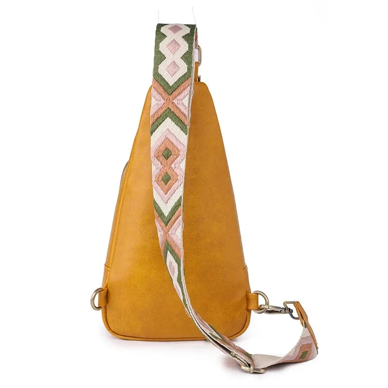 Sac banane femme en cuir PU, design épuré et urbain, pour une touche tendance à votre tenue.