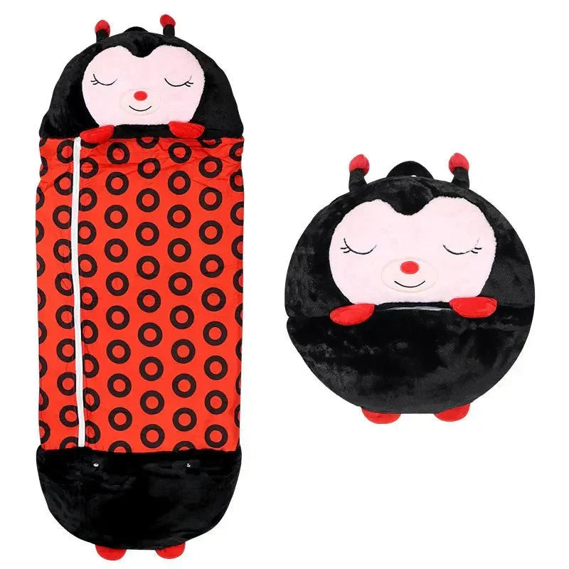 Sac de couchage peluche lavable pour enfant, parfait pour le sommeil et les siestes ludiques, facile à transporter.