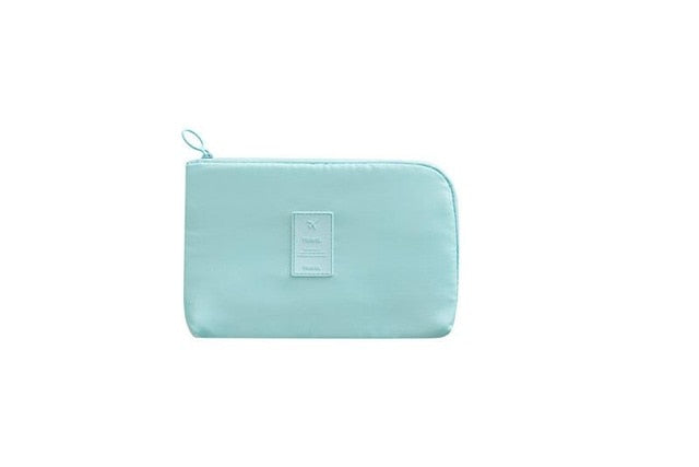 Sac de rangement tech unisexe motif cactus. Protection étanche compacte pour accessoires électroniques.