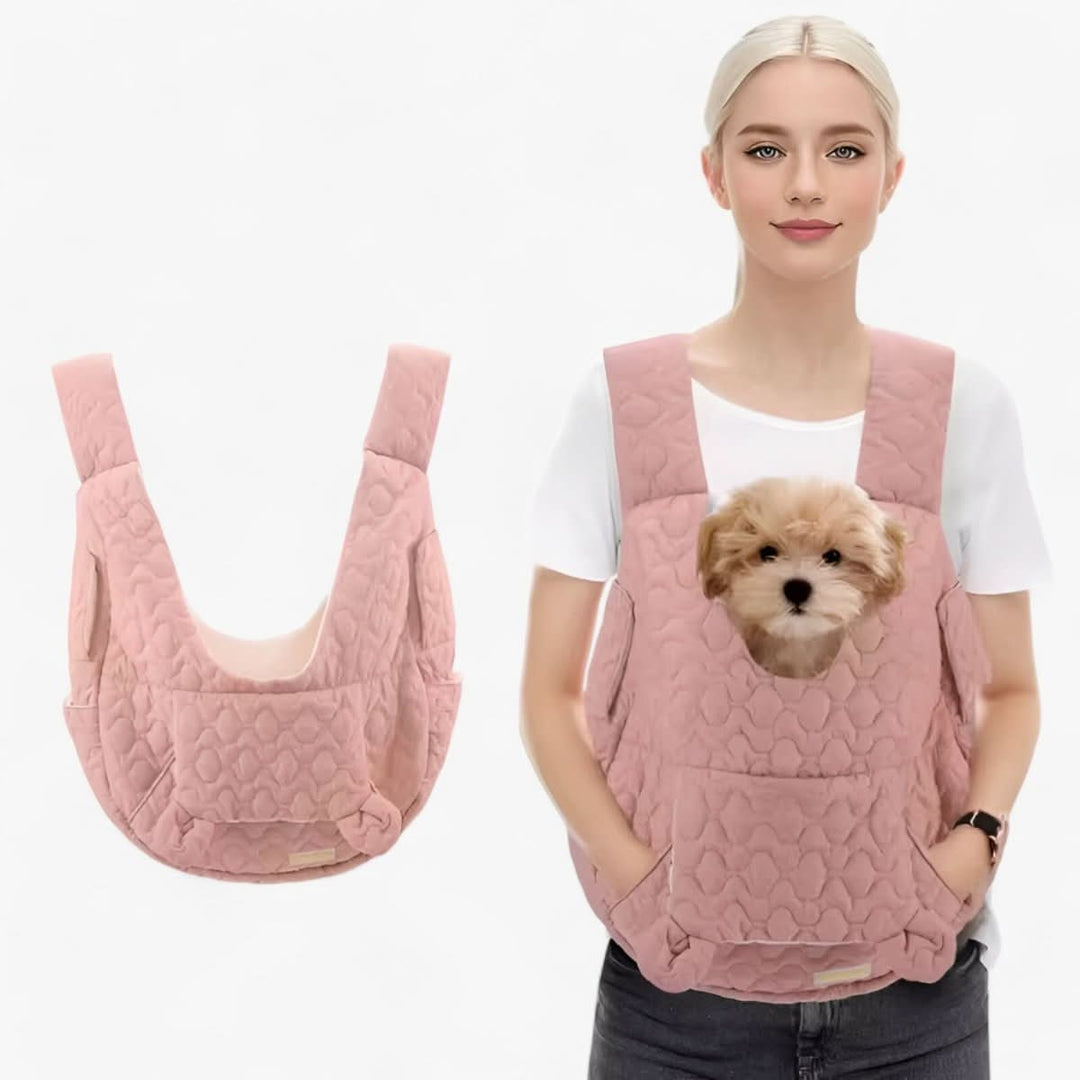 Sac de transport pliable blanc pour animaux, idéal pour voyage, imperméable et sécurisé.