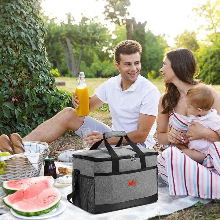 Sac glacière isotherme 33L portable pour pique-nique, plage. Maintient les repas et boissons au frais.