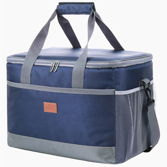 Grand sac glacière 33L pour garder les repas et boissons frais. Essentiel pour sorties en famille à la plage.