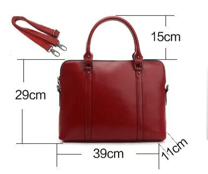 Élégant sac ordinateur femme en cuir noir, parfait comme porte-document ou sac de travail professionnel.