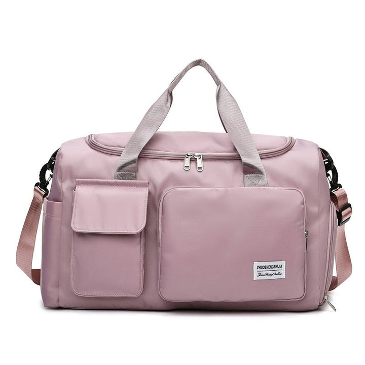 Sac organisateur intelligent avec multiples poches et compartiment à chaussures ventilé, idéal pour tous vos déplacements.