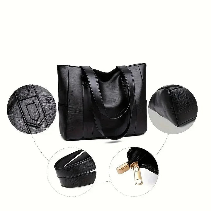 Sac femme élégant style rétro, porté épaule. Accessoire mode chic avec surface lisse et finition raffinée.