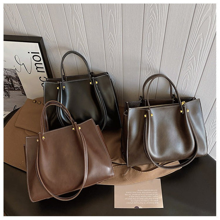 Sac à main épaule pour femme, cuir végétalien. Polyvalent pour le quotidien, bureau et événements.